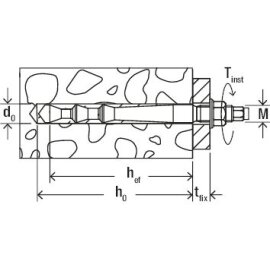 10 Stk. Highbondanker FHB II-A L M 12 x 120/60 A4