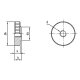 Rändelmuttern niedrige Form DIN 467 A1 1.4305