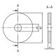 25 Stück Unterlegscheiben DIN 1052 Edelstahl A2 22 x 80 x 8 mm