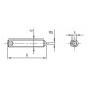 500 Stück Gewindestifte ISO 4027 Edelstahl A2 M 2,5 x 3