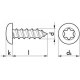 200 Stück Linsenblechschrauben ISO 14585 A2 Torx 6,3 x 80