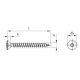 200 Stück Spanplattenschrauben Linsensenkkopf A2 Torx 4,5 x 70