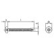 100 Stück Spanplattenschrauben A2 Pan Head PZ 5 x 80