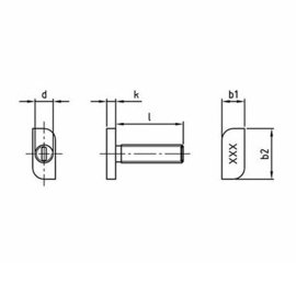 100 Stück Hammerkopfschrauben A2 28/15 M 10 x 20