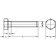 50 Stück Sechskantschrauben DIN 933 10.9 blank M16 x 40