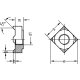 1000 Stück Vierkant-Schweißmuttern DIN 928 M 5
