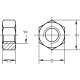 200 Stück Sechskantmutter Feingewinde blank Kl.8 DIN 934 M14 x 1,5