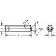 100 Stück Gewindestifte DIN 916 blank M8 x 25