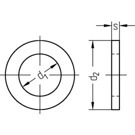 100 Stück Passscheiben DIN 988 8 x 14 x 0,3