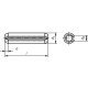 250 Stück Spannstifte DIN 1481 blank 5 x 45