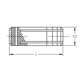 100 Stück Spreizdübel Messing M10