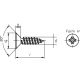 250 Stück Blechschrauben DIN 7982 galv. verzinkt 6,3 x 60 mm