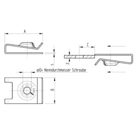 1000 Stück Schnappmuttern galv. verzinkt 3,9 mm