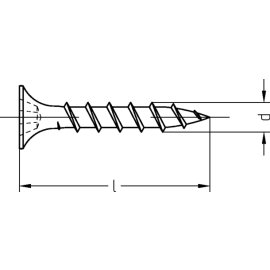 500 Stück Schnellbauschrauben Grobgewinde 4,2 x 65