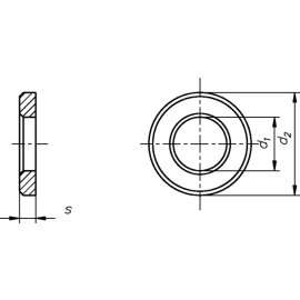 1 Stück HV-Scheiben DIN 6916 TZN 21mm