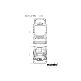 Akku-Baustrahler BSA 18 LED 4000 (601505850) Metabo