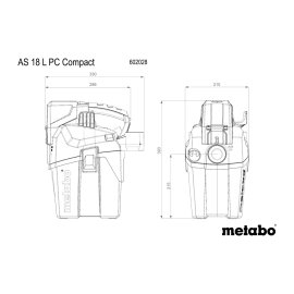 Akku-Sauger AS 18 L PC Compact (602028850) Metabo