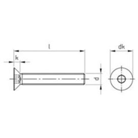 1000 Stück Senkschrauben ISO 10642 Edelstahl A2 M 3x14