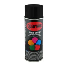 Sparvar Farb-Spray mit Rostschutz 400ml Mattschwarz