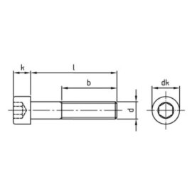 50 Stück Zylinderschrauben ISO 4762 (DIN 912) A2-70 M 14x30