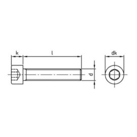 1000 Stück Zylinderschrauben ISO 4762 (DIN 912) A4 M3 x 8