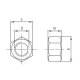 100 Stk. Sechskantmuttern DIN 934 A2-70 M 8x1 Feingewinde