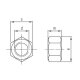 100 Stk. Sechskantmuttern DIN 934 A2-70 M 10x1,25 Feingewinde