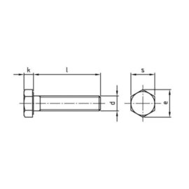 500 Stück Sechskantschrauben DIN 933 A2 -70  M 5x14