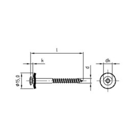 200 Stück Spenglerschrauben A2 4,5x25 TX 20 RAL 9005