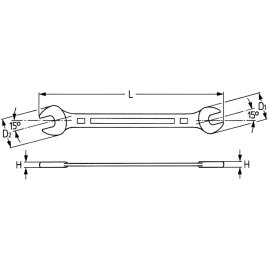 Doppelmaulschlüssel 30 x 32 mm