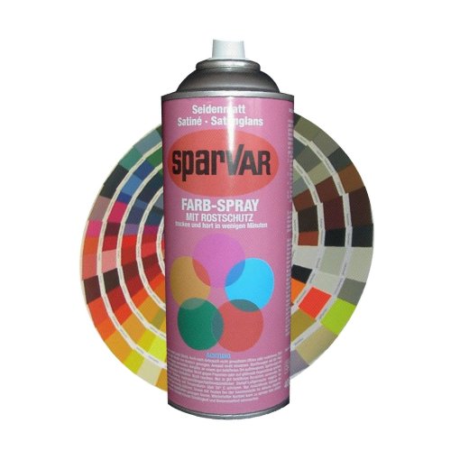 Sparvar Farb-Spray mit Rostschutz 400ml seidenmatt RAL 7035 - Lichtgrau