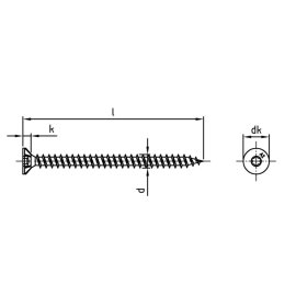 500 Stück Spanplattenschrauben Torx A4  3,0x20 TX10