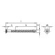 100 Stück Terrassenschrauben Torx Edelstahl C1 5,0x40/26 mm TX25