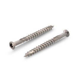 100 Stück Terrassenschrauben Torx Edelstahl A2 5,0x60/39 mm TX25