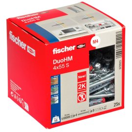 25 Stk. Hohlraumdübel DuoHM Fischer 4 x 55 S PH TX...