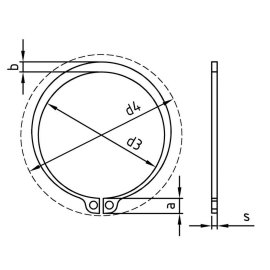 200 Stk. Sicherungsringe für Wellen DIN 471 Edelstahl 9x1,0 mm