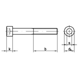 500 Stk. Zylinderschrauben DIN 912 / ISO 4762 8.8 blank M3 x 10