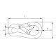 1 Stk. Karabinerhaken Edelstahl A4 4x40 mm