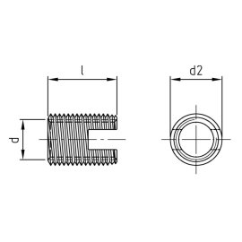 Gewindeeinsätze Edelstahl A2