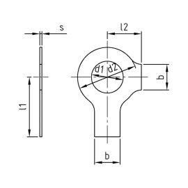 Sicherungsbleche mit 2 Lappen DIN 463 A2