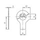 Sicherungsbleche mit 2 Lappen DIN 463 A2