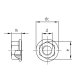 500 Stk. Sperrzahnmuttern DIN 6923 A2-50 mit Flansch M3