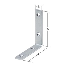 1 Stück Stuhlwinkel stark, verzinkt  80 x 80 x 20 mm