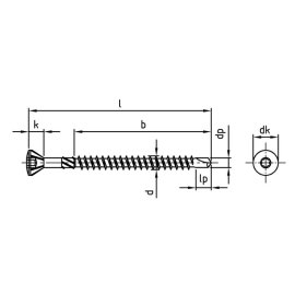 500 Stk. Zierkopfschrauben Edelstahl C1 3,2 x 20/14 mm