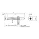 100 Stk. Bohrschrauben E-X BOHR 3 FLT 4,8 x 38 mm