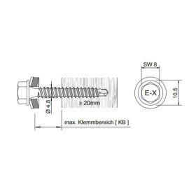 Bohrschrauben E-X BOHR RS