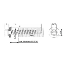 Bohrschrauben E-X BOHR RS