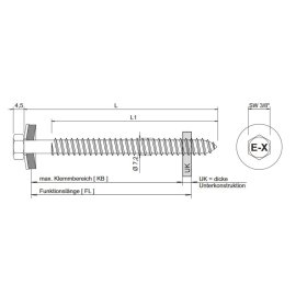 Reparaturschrauben E-XR 19 AB