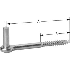Einschraub-Haken hell verzinkt