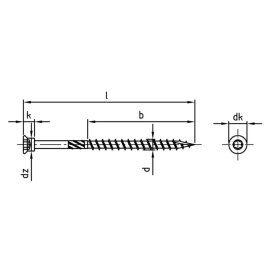 Terrassenschrauben Hartholz TBS-Drill C1